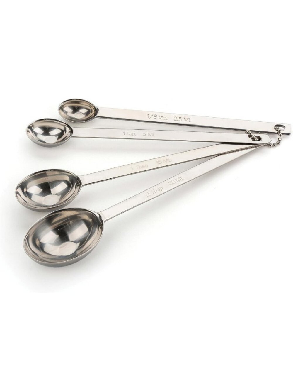 Long Stainless Steel Measuring Spoons Set - Precision Kitchen Tools for Baking